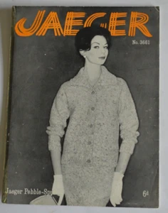knitting patterns suit by Jaeger vintage 60s - Picture 1 of 1
