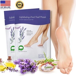 2/8/16Pcs Exfoliating Foot Peeling Mask Soft Remove Foot Dead Skin Calluses Peel - Picture 1 of 9