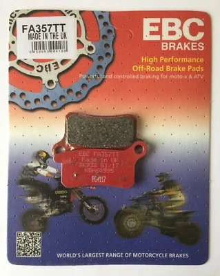 EBC Carbon TT Series REAR Disc Brake Pads (1 Set) Fits KTM SX65 (2009 to 2022) - Image 1 of 2