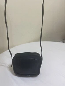 Vintage Coach Hadley 9935 Zip Mini Black Leather Shoulder Crossbody Bag USA MADE - Picture 1 of 13