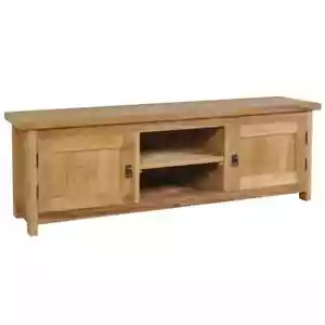NNEVL TV Cabinet Solid Teak 120x30x40 cm - Picture 1 of 7