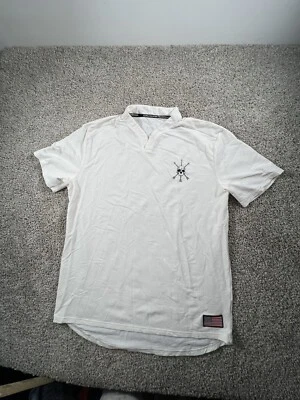 Alpha Shirt Mens Size Large White Gym Bodybuilding Fitness Training Graphic Tee - Image 1 of 4