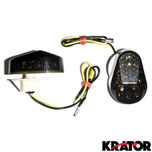 Smoke Kawasaki LED Flush Mount Turn Signals Light ZX 6R 636 Ninja 2003 2004 2006 - Picture 1 of 3