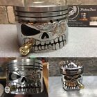 Resin  Skeleton Sculpture Ornament Cosplay Halloween Piston Skull Face7882