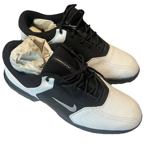 NIKE Heritage Champ Mens Golf Shoes Size 8.5W White And Black - Picture 1 of 4