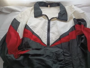 80er Jahre Retro Vintage Windanzug, Trainingsanzug, Aufwärmanzug Gr. L - Bild 1 von 5