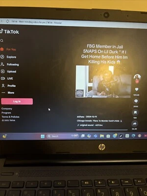 “TICTOC” Hp Labtop With Tictoc App. Barely Used - Image 1 of 4