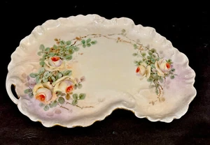Antique Limoges W.G. Co. Hand Painted Roses Flowers Dresser Tray France - Picture 1 of 5
