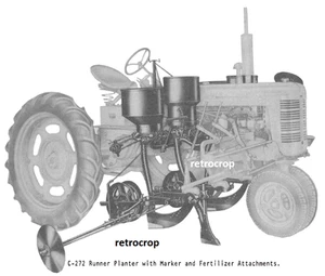 IH McCormick Farmall C C-272 montiertes Pflanzgefäß & Seitenkommode Bedienungsanleitung - Bild 1 von 11