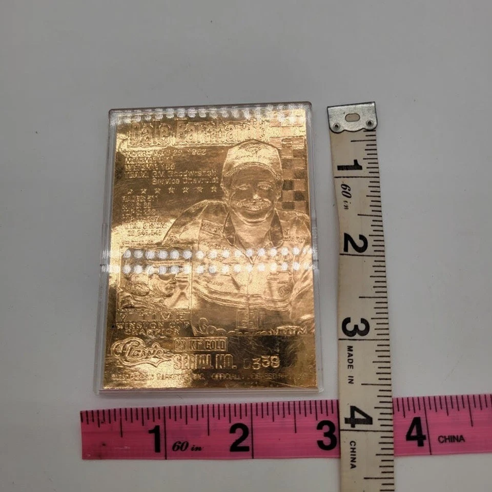 1996 Dale Earndhardt 7 Time Nascar Cup Champion 23kt Gold Card #0339 - Image 1 of 4