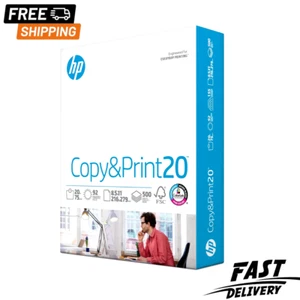 HP Printer Paper 8.5 x 11 Paper Copy &Print 20 lb 1 Ream Case - 500 Sheets - Picture 1 of 6