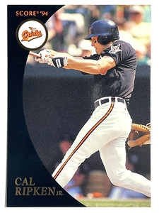 HOF'er CAL RIPKEN JR Orioles 1994 Score BURGER KING GOLD PARALLEL CARD #3 of 9