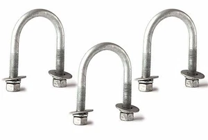 5/8" x 4 3/4" x 5 U-Bolt Round Bend Low Carbon Steel Hot Dipped Galvanized Lot3. - Picture 1 of 2
