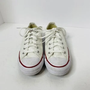 Converse All Star Damen 9 Herren 7 Chuck Taylor weiß Low Top EINMAL GETRAGEN  - Bild 1 von 10