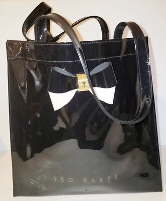 Ted Baker Patent Leather Large Bag With Bow - Image 1 of 4