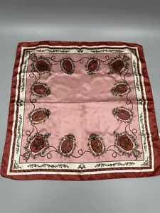 Beautiful Royal Regal Geometric Design Square Scarf Polyester 24” - Picture 1 of 4