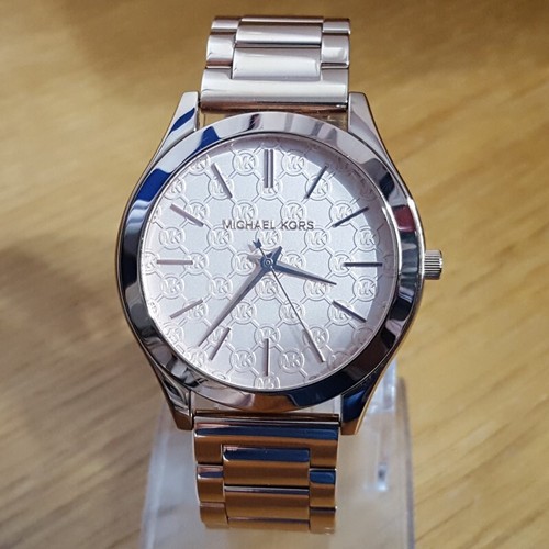 Orologio elegante donna lusso oro rosa Michael Kors 3336 slim passerella firma viso