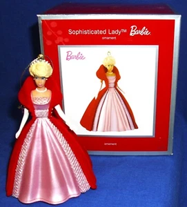 American Greetings Ornament Sophisticated Lady Barbie 2013 Flocked Coat NIB K3 - Picture 1 of 8