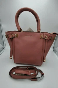 NWT New Michael Kors Small Top Zip Amelia Rose Messenger Pink - Picture 1 of 6
