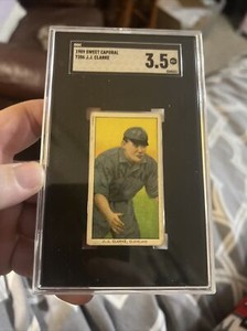 1909 T206 White Border J. J. Jay Nig Clarke Sweet Cap 150 Cleveland  9Y SGC 3.5