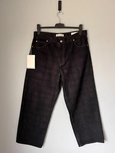 Our Legacy Vast Cut Jeans - Size 52 - Overdyed Big Lumberjack Print - NEW - Picture 1 of 10