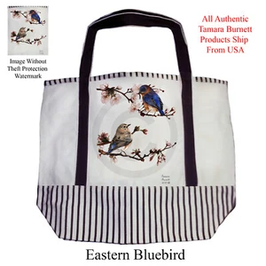 Canvas Tote - Eastern Bluebirds - Picture 1 of 1
