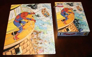Amazing Spider-Man 100 Piece Puzzle Rainbow Works Complete! Marvel 1988 - Picture 1 of 1