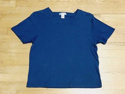 Vintage Women's Concepts Sports Wear Blue Short Sleeve Top Shirt Size L - Image 1 of 4
