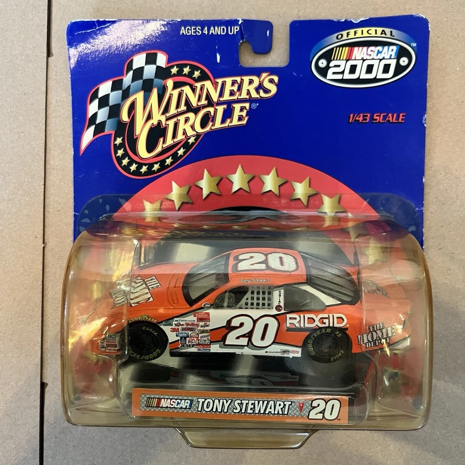 NASCAR 2000 Winners Circle Tony Stewart #20 1/43 Diecast Car the Home Depot - Image 1 of 4