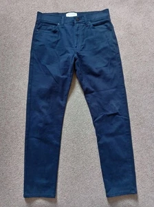 NEW M&S Ladies Slim Fit Navy Blue Cotton Jeans/Trousers Size 30" Waist 29" Leg. - Picture 1 of 9