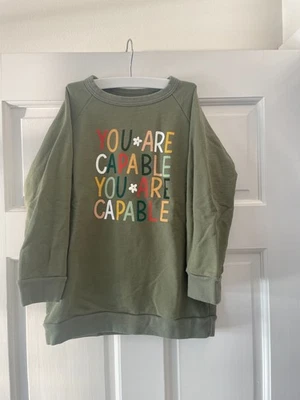 Sudadera WINTER WATER FACTORY S 10 TÚ ERES CAPAZ - HECHA EN EE. UU. Algodón Orgánico Foto 1 de 2