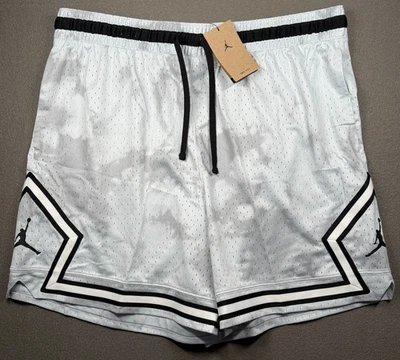 Nike Air Jordan Shorts Mens 3XL Platinum Wolf Grey Diamond Dri Fit DZ0561 043 - Image 1 of 4