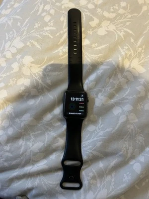 Apple Watch Series 2 42mm Space Grey Aluminium Case, Black - Image 1 of 4