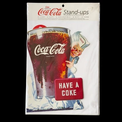 9” x 11” Coca Cola “Have a Coke” Sprite Boy USA Standup Greeting Card Print NWT - Image 1 of 4