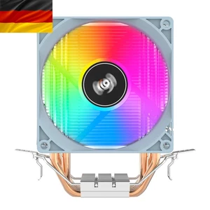 Aigo CPU-Kühler 2/4/6 Heatpipes PWM RGB Lüfter Intel AMD leise Kühlung - Bild 1 von 7