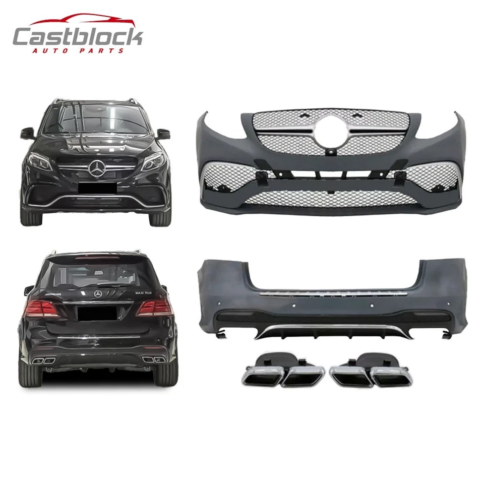 Kit de carrocería de parachoques completo estilo AMG Facelift GLE63 para Mercedes Benz GLE W166 15-19 Foto 1 de 4