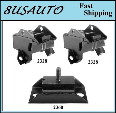 3 PCS MOTOR & TRANS MOUNT FIT OLDSMOBILE CUTLASS SUPREME, OMEGA - AUTO TRANS - Image 1 of 4