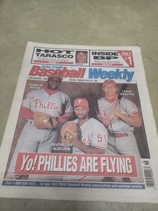 May 30 1995 Baseball Weekly Lenny Dykstra Charlie Hayes Heathcliff Slocumb - Picture 1 of 3