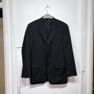 Prada Blazer Jacket Grey 100% Wool Smart Formal Wedding Men’s EU 48R  - Image 1 of 4