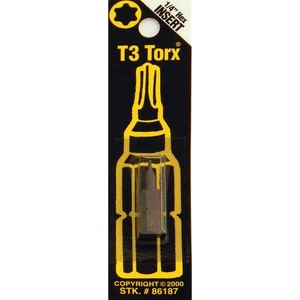Best Way Tools T3 TORX Insert Hex Screwdriver Bit B86187 Best Way Tools B86187 - Picture 1 of 1