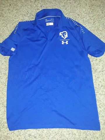 Seton Hall Pirates Under Armour Heat Gear Polo Shirt (Men's Medium) Blue Cover