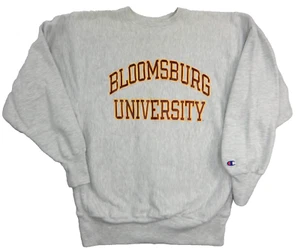 Champion Bloomsburg University Sweatshirt Reverse Weave VTG Grey Mens XL  - Picture 1 of 13