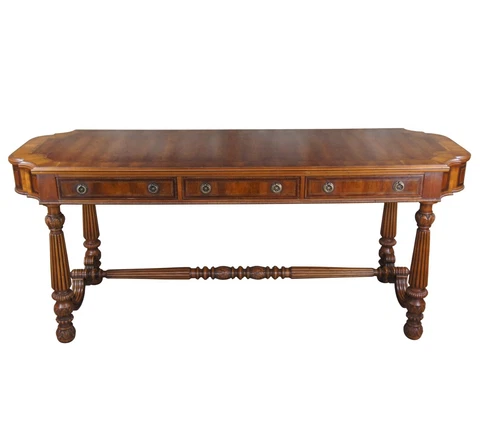 Alfonso Marina Ebanista English Georgian Inlaid Cedar Sideboard Console Table Cover