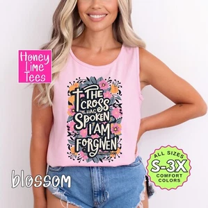 The Cross Has Spoken I am Forgiven Christian Faith Shirt, Tank Top, Sweatshirt - Picture 1 of 3