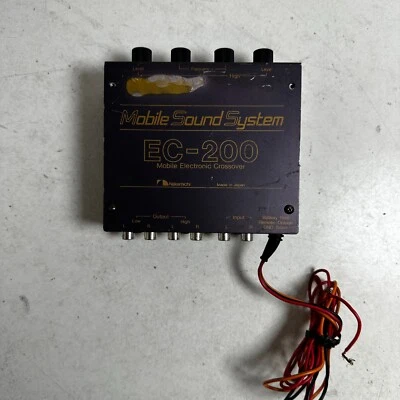 Procesador de señal de audio para automóvil cruzado electrónico móvil negro Nakamichi EC-200 Foto 1 de 4