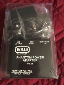 Rolls PB23 Phantom Power Adapter, w/ac - new - Picture 1 of 3