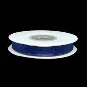 Navy Blue Organza Ribbon - 3/8in. - 25 Yards (gi38organzaribbonnavyblue) - Picture 1 of 1