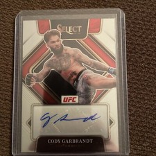 2022 Panini Select UFC Cody Garbrandt Select Signatures Base Auto SG-CGB