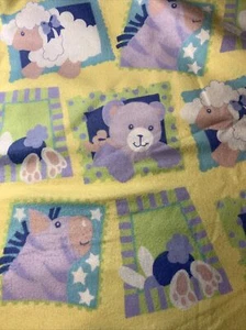 Daisy Kingdom Zoo Doodles flannel fabric 2 1/8 yds - Picture 1 of 3