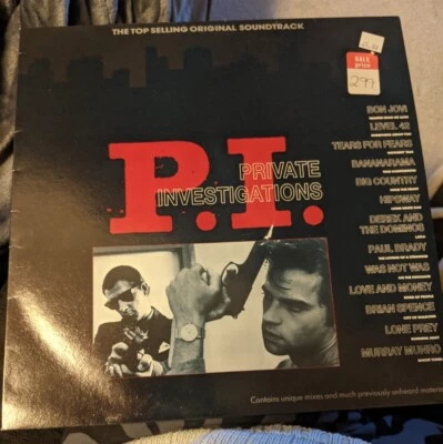 RARE SOUNDTRACK LP PRIVATE INVESTIGATIONS BON JOVI BIG COUNTRY 1987 NM UNPLAYED - Image 1 of 4